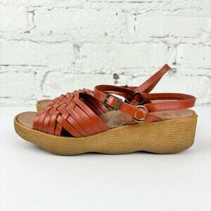Vintage 70’s Famolare Get There Italian Platform Gum Sole Sandals